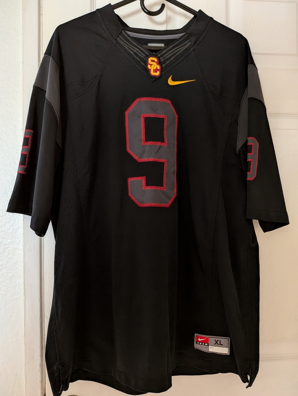 Nike USC Trojans Football Jersey Black/Red XL